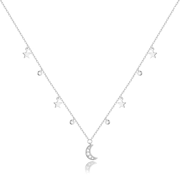 Sterling silver night sky necklace