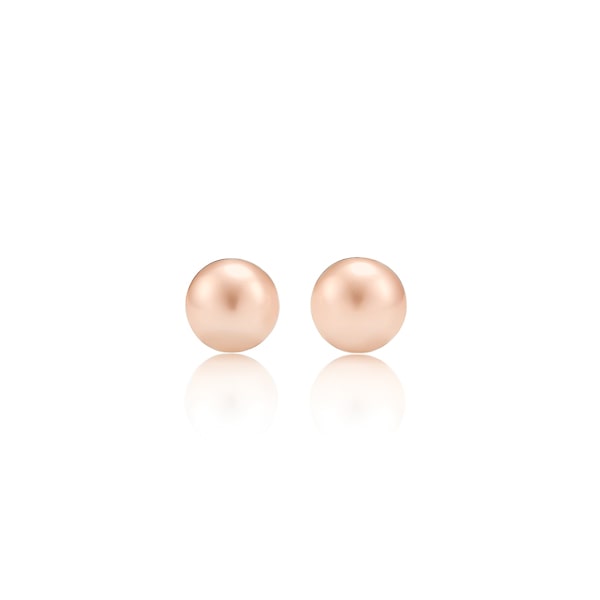 Pink mini pearl stud earrings