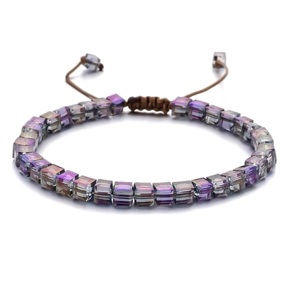 Purple Magic Beaded Crystal Bracelet