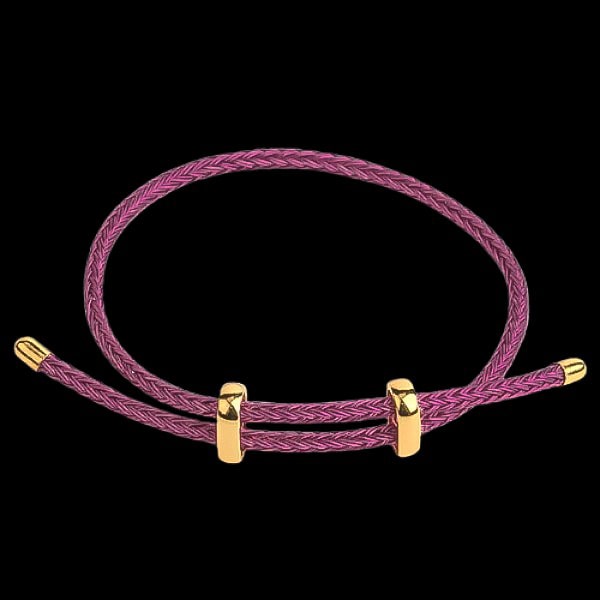 Purple elegant rope bracelet display