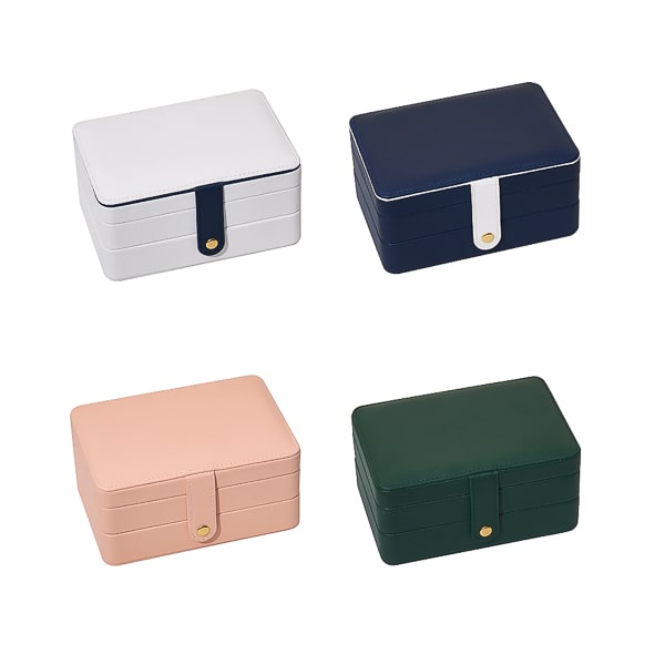Roomy jewelry organizer box color options