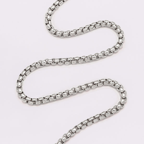 2mm Silver Box Chain Necklace | Classy Women Collection