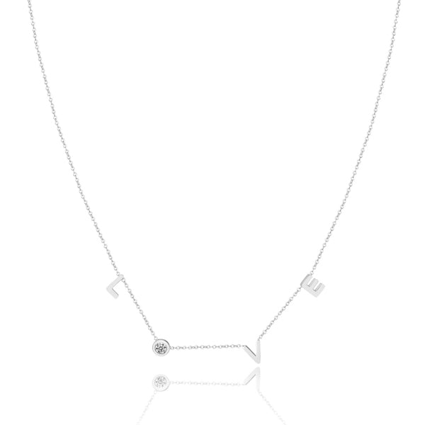 Silver LOVE necklace