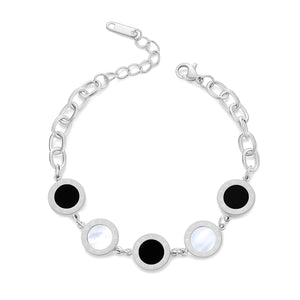 Silver Roman Numeral Bracelet | Classy Women Collection display picture 1