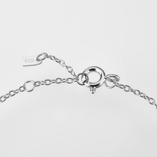 Sterling silver colorful crystal charm bracelet lock