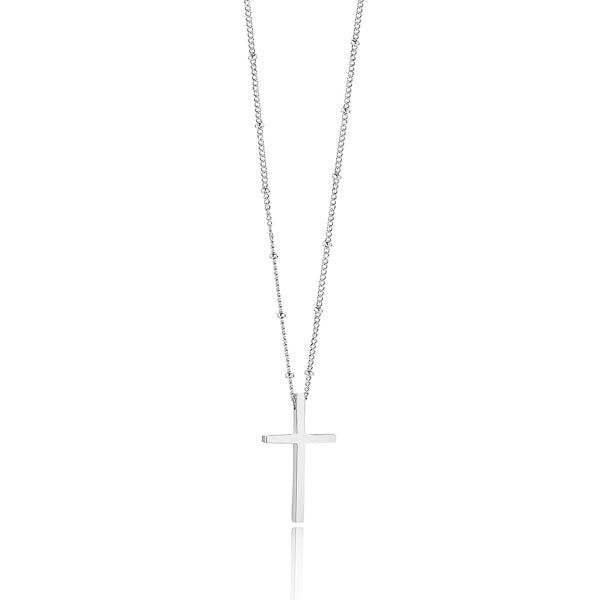 Rounded Cross, Children's Necklace for Boys - 14K Gold