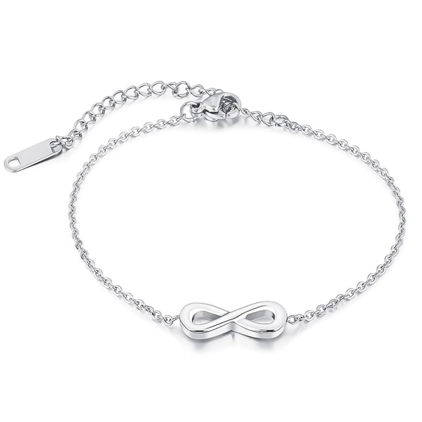 Vintage Eternal Love Heart Infinity Charm Bracelet, Multilayer