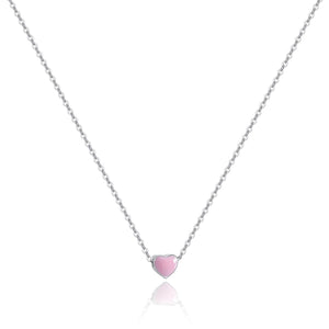 The Mini Pink Heart Necklace | SPARROW
