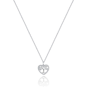 Tree of deals life heart pendant