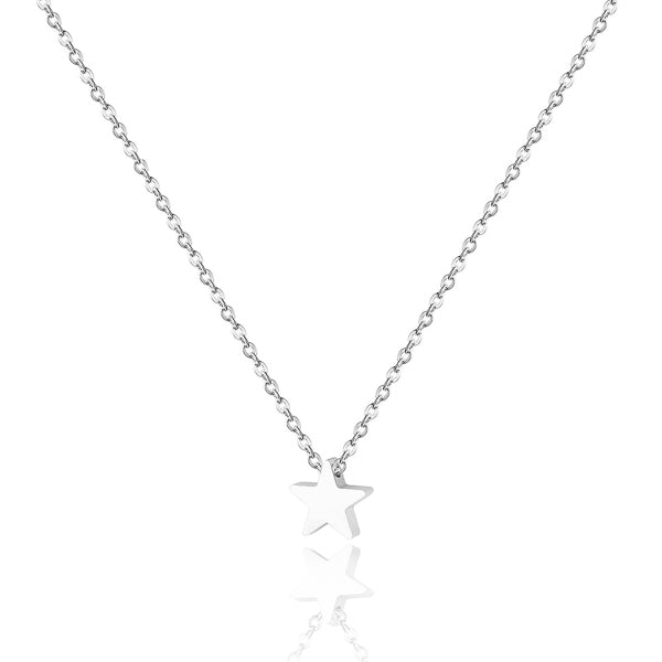 Small silver star necklace