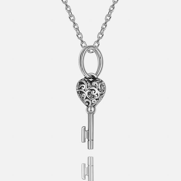 Sterling silver key pendant