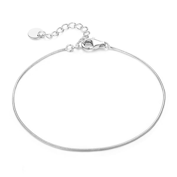 Pandora Moments Sparkling Crown O Snake Chain Bracelet Silver 599046C01