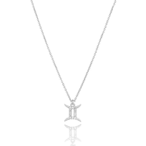 Sterling silver Gemini necklace