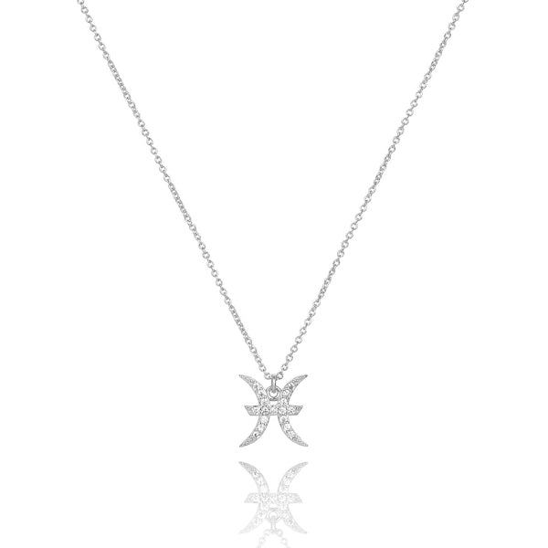Sterling silver Pisces necklace