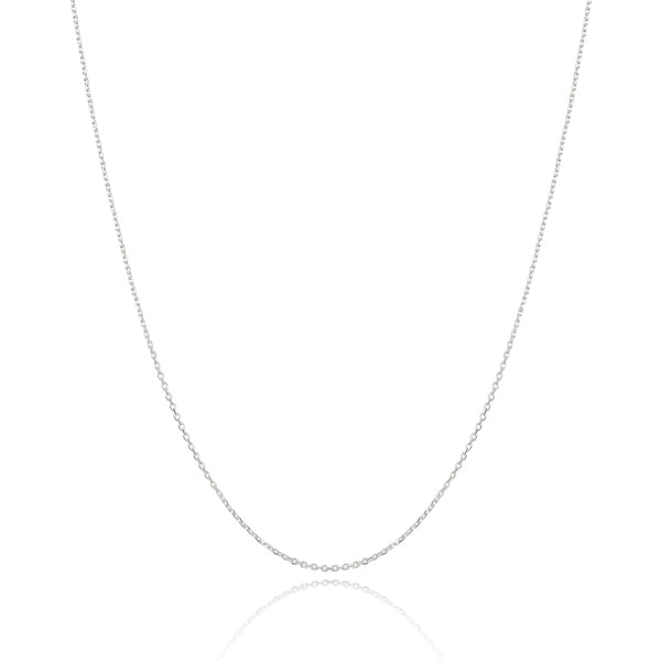 Sterling silver cable chain necklace