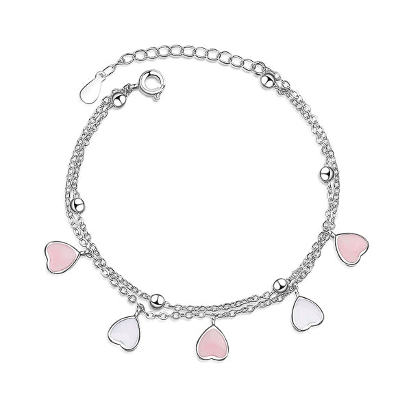 Sterling silver cherry blossom bracelet