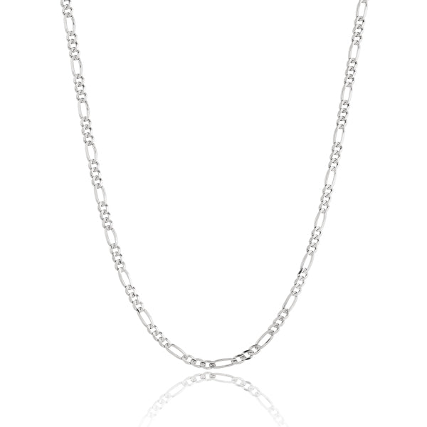 Sterling silver figaro chain necklace