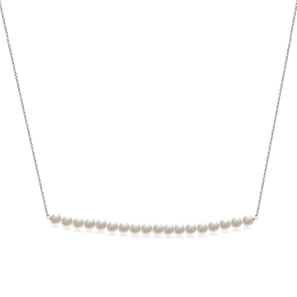 Sterling silver freshwater pearls necklace