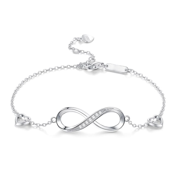 Shop Sterling Silver Mini Infinity Bracelet 7 For Women - J.H. Breakell and  Co.