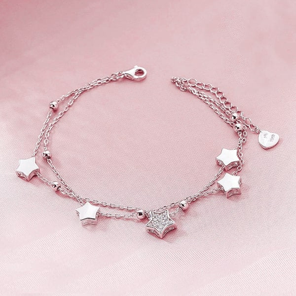 Sterling silver night stars bracelet details