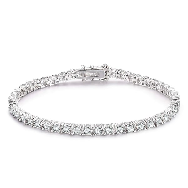 Sterling silver tennis bracelet