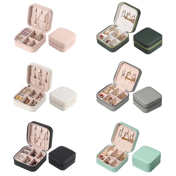 Travel jewelry organizer box color options