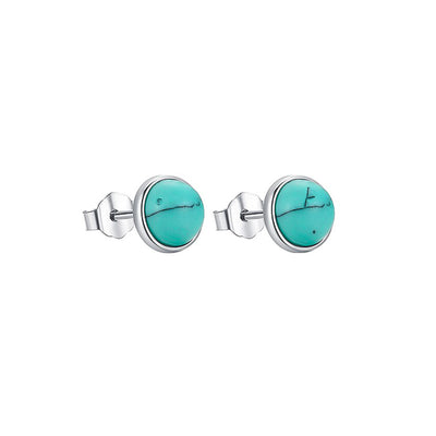 Turquoise Stone Stud Earrings