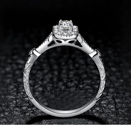 Classy Women 0.5ct Princess Cut Cubic Zirconia Engagement Ring | Ring - Classy Women Collection