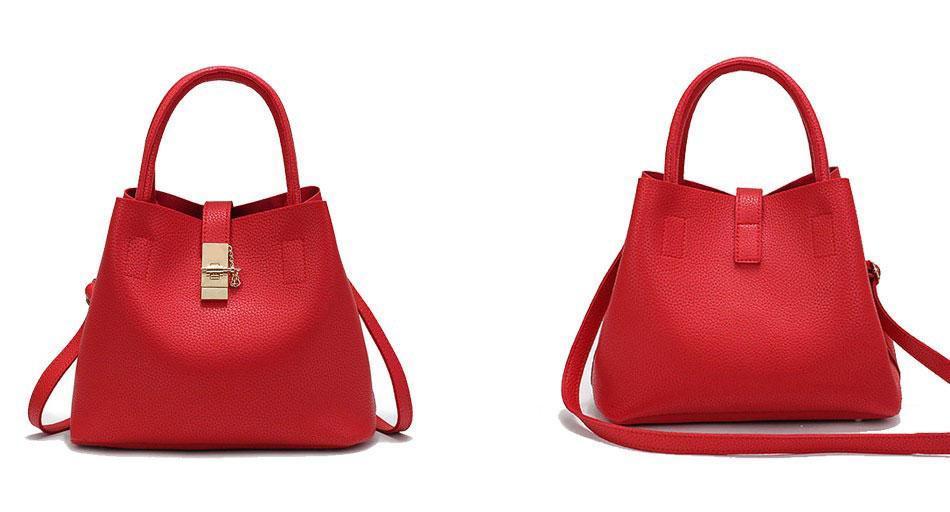 Classy Women Red Strap Tote Handbag | Handbag - Classy Women Collection