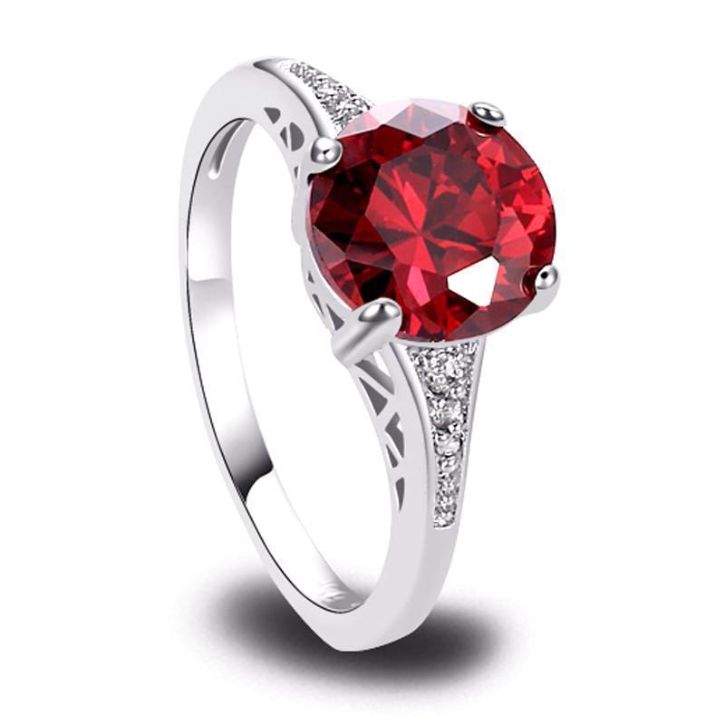 Classy Women Red Zirconia Ring | Ring - Classy Women Collection
