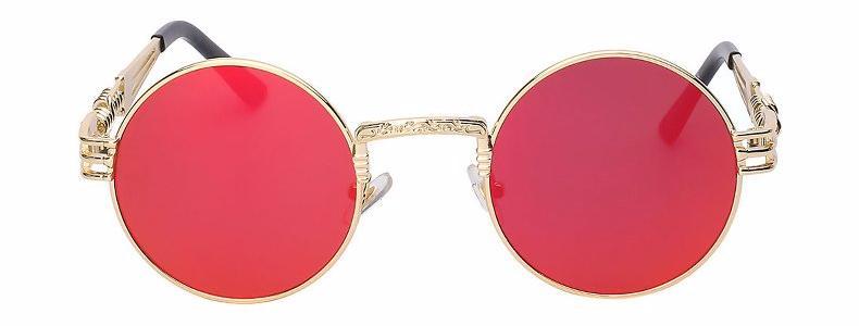 Classy Women Round Red Sunglasses | sunglasses - Classy Women Collection