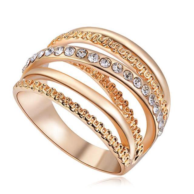 Classy Women Multi-Layer Ring | 3 Platings | Ring - Classy Women Collection