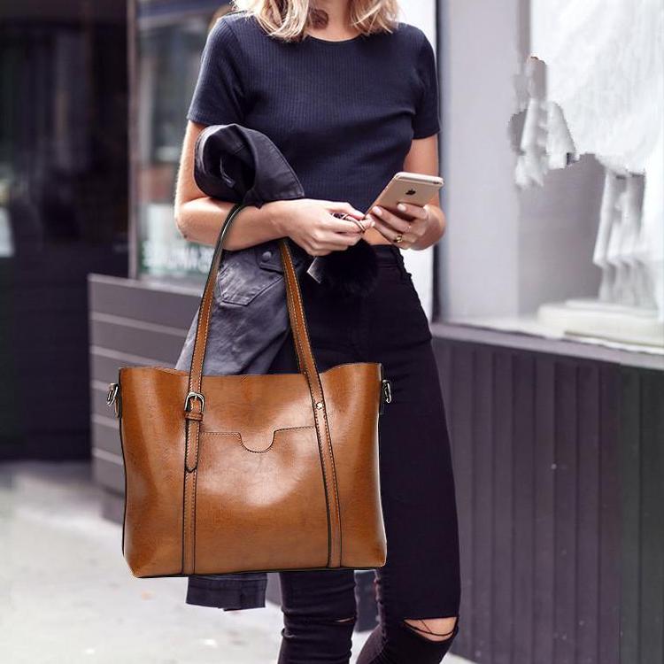 Classy Women Simple Leather Bag - 9 Colors | Handbag - Classy Women Collection
