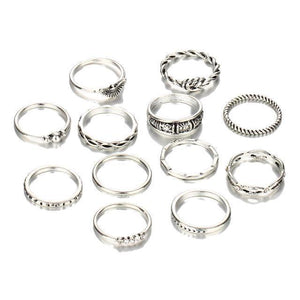 Classy Women Gold Ring Set (12 pieces)