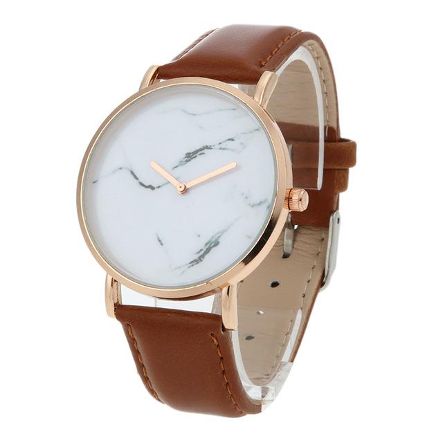 Classy Women Pure Marble Watch Brown | watches - Classy Women Collection