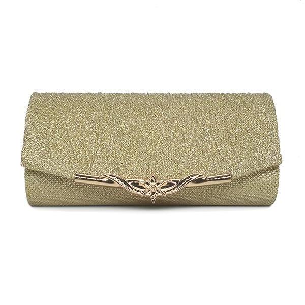 Gold Phone And As A Wallet Ladies Clutch Bag, Rectangle With Curved Edges  at Rs 649 in Noida