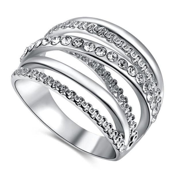Multilayer Rings Multi-Layer Ring - Platinum, Rose Gold, Gold | Classy Women Collection