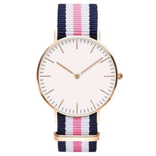 Classy Women Striped Nylon Watch - 9 Styles | watches - Classy Women Collection