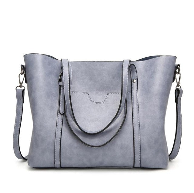 Classy Women Simple Leather Handbag | Handbag - Classy Women Collection