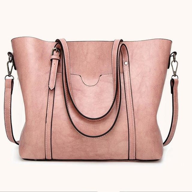 Classy Women Simple Leather Handbag | Handbag - Classy Women Collection