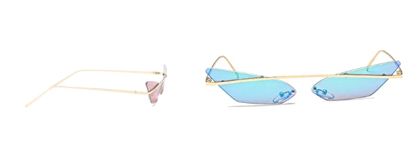 Classy Women Rimless Cat Eye Sunglasses | sunglasses - Classy Women Collection