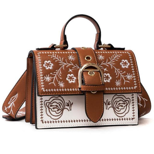 Classy Women Floral Crossbody Bag - 2 Colors | Handbag - Classy Women Collection