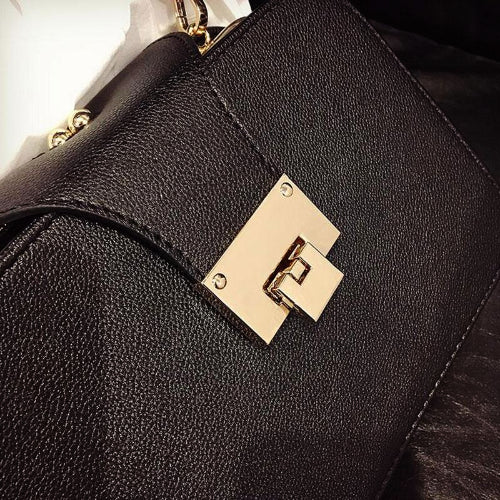 Classy Women Black & Gold Crossbody Bag | Handbag - Classy Women Collection